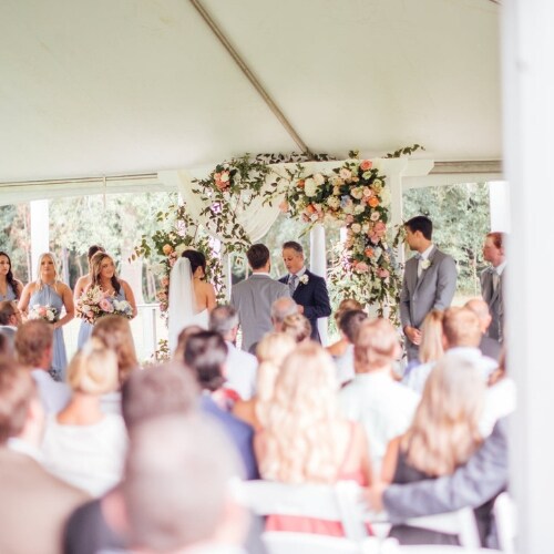 Flowers for a wedding arch